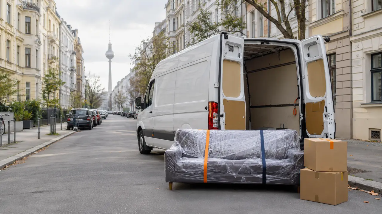 Kleintransport mit Möbeln und Transporter in Berlin