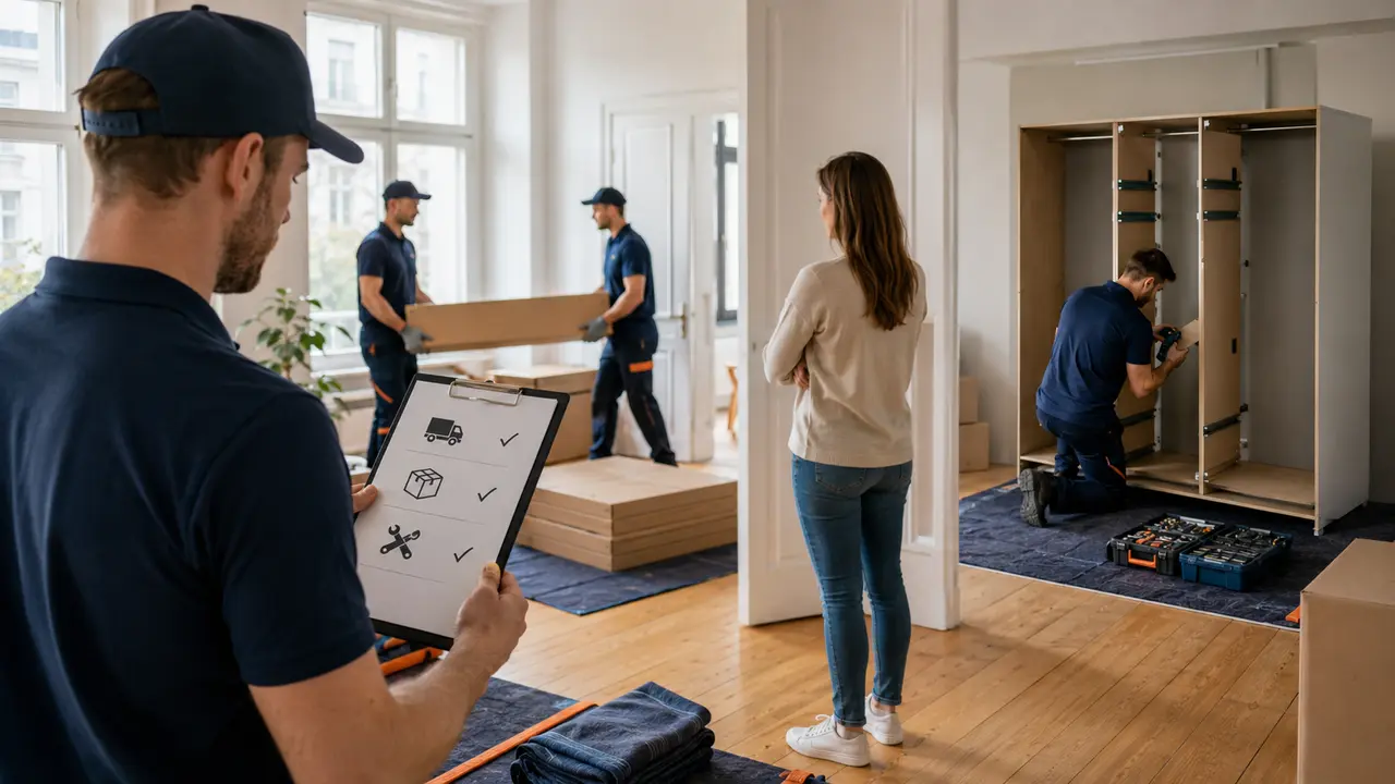Lieferung und separat abgestimmte Möbelmontage in einer Berliner Wohnung
